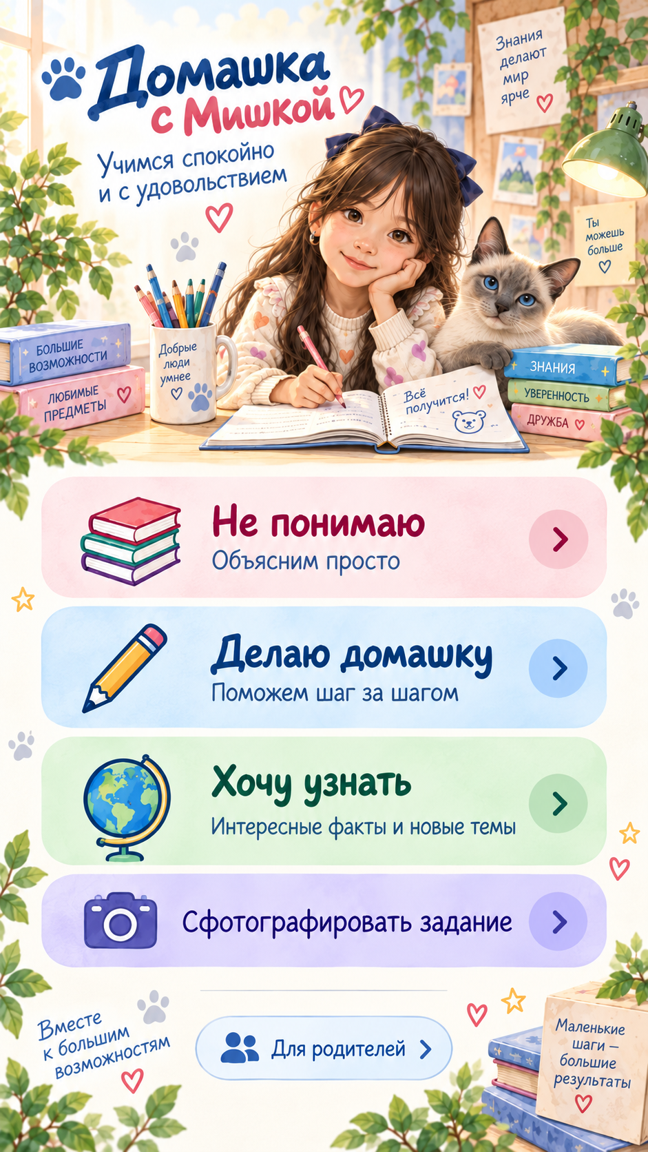 Домашка с Мишкой